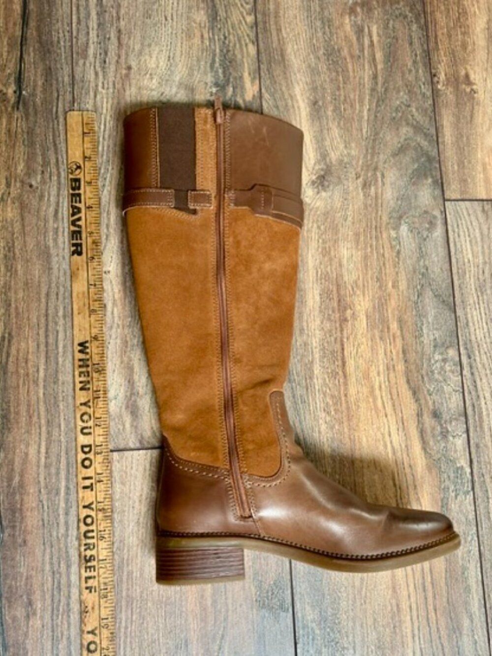 Leather/suede Riding Boots - Picture 5 of 8